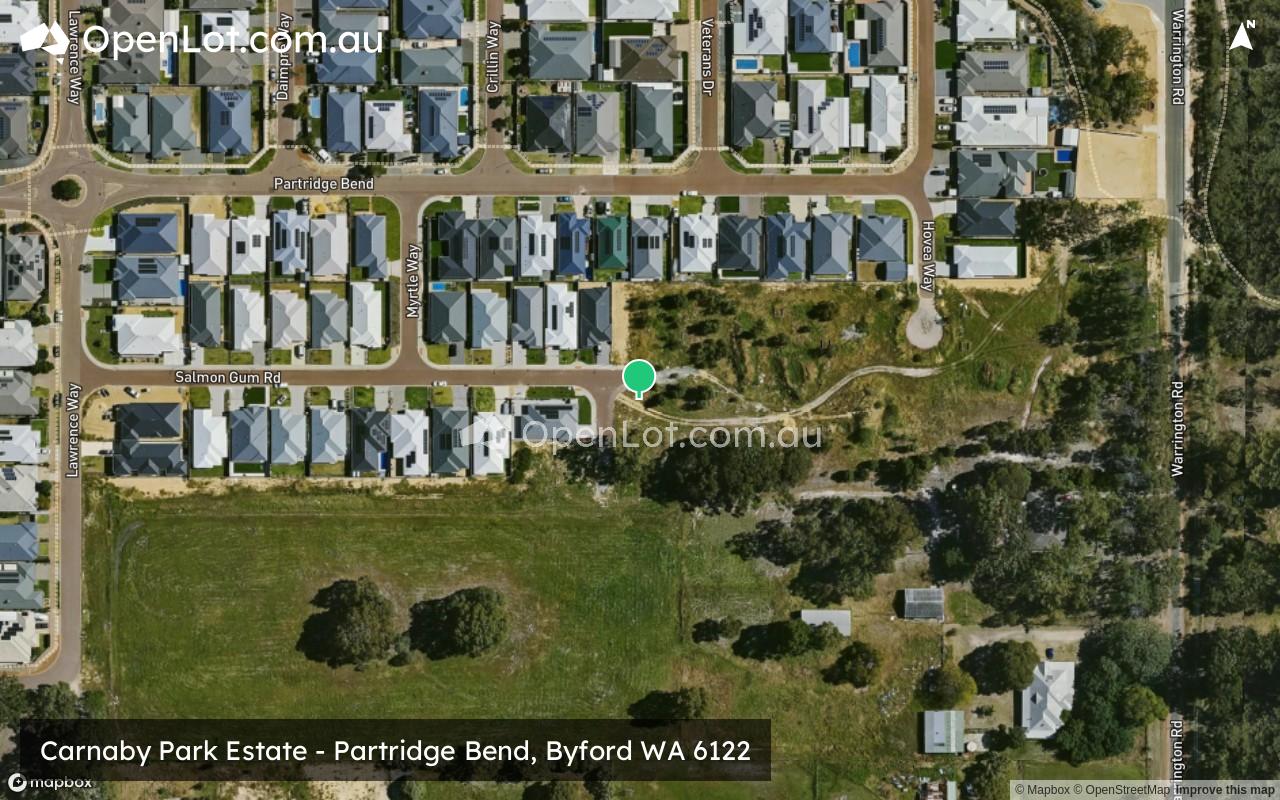 Satellite image for Carnaby Park Estate - Partridge Bend, Byford WA 6122