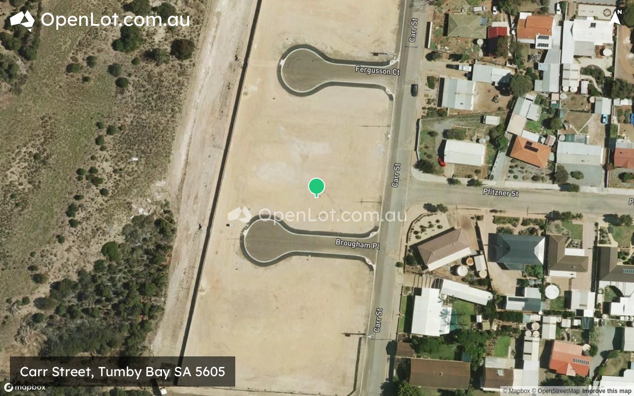 Satellite image for Carr Street, Tumby Bay SA 5605