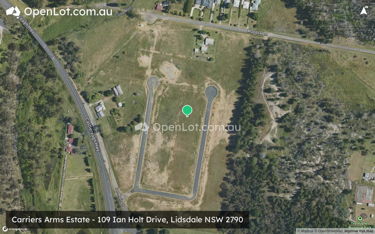 Satellite image for Carriers Arms Estate - 109 Ian Holt Drive, Lidsdale NSW 2790