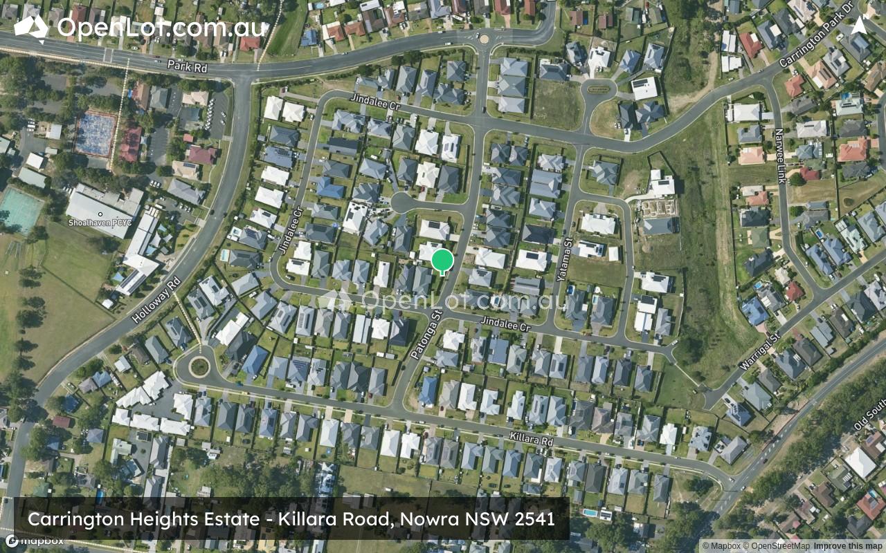 Satellite image for Carrington Heights Estate - Killara Road, Nowra NSW 2541