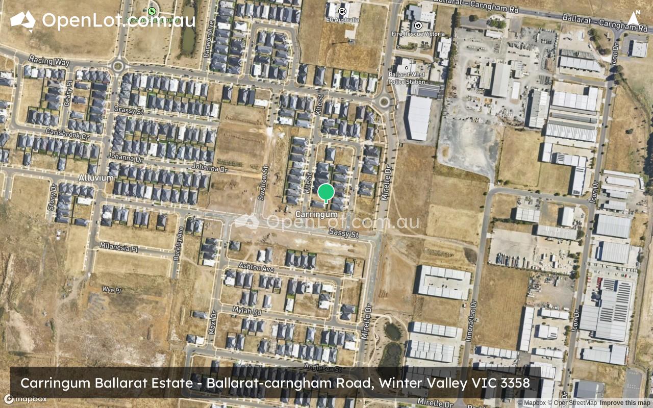 Satellite image for Carringum Ballarat Estate - Ballarat-carngham Road, Winter Valley VIC 3358