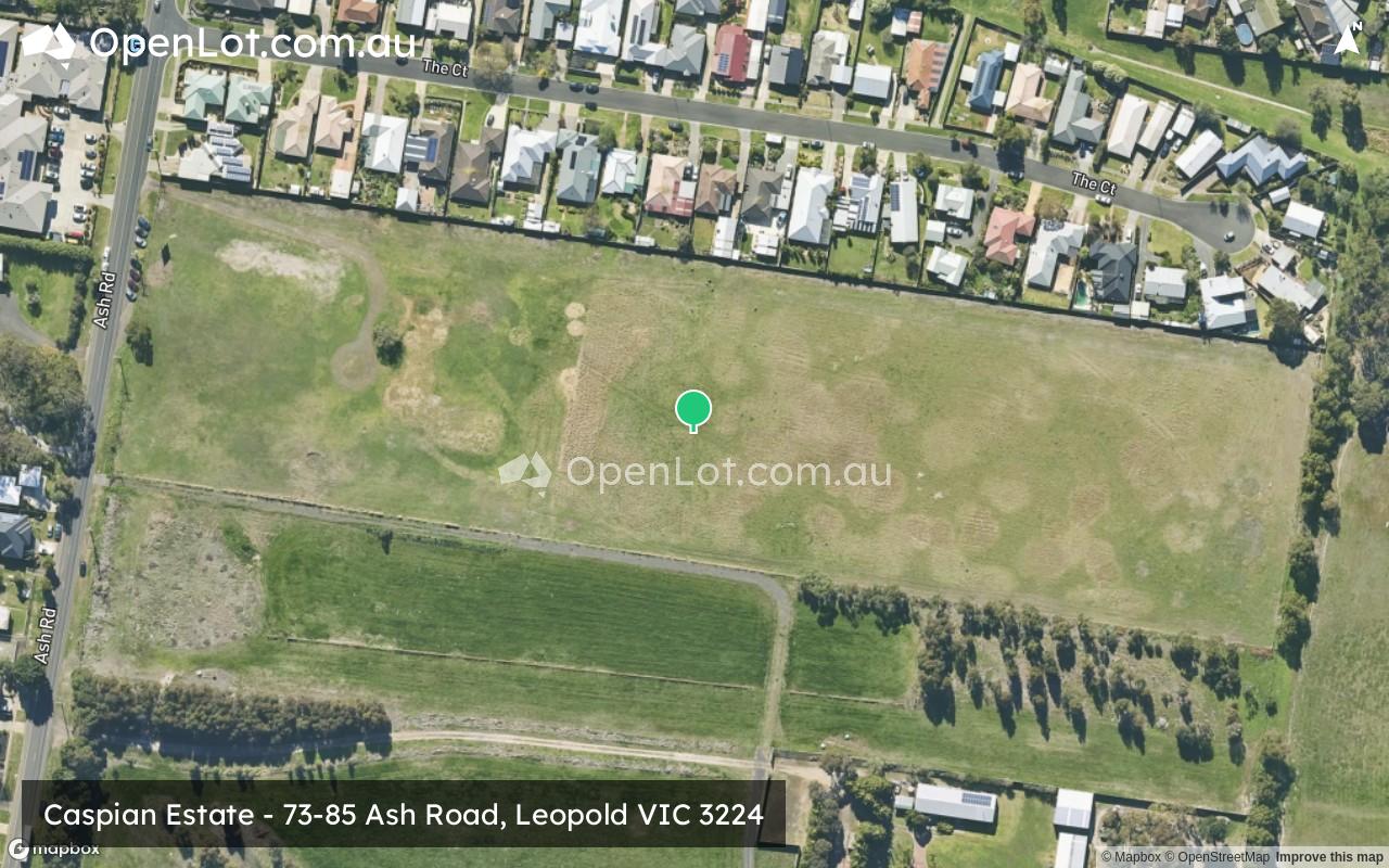 Satellite image for Caspian Estate - 73-85 Ash Road, Leopold VIC 3224