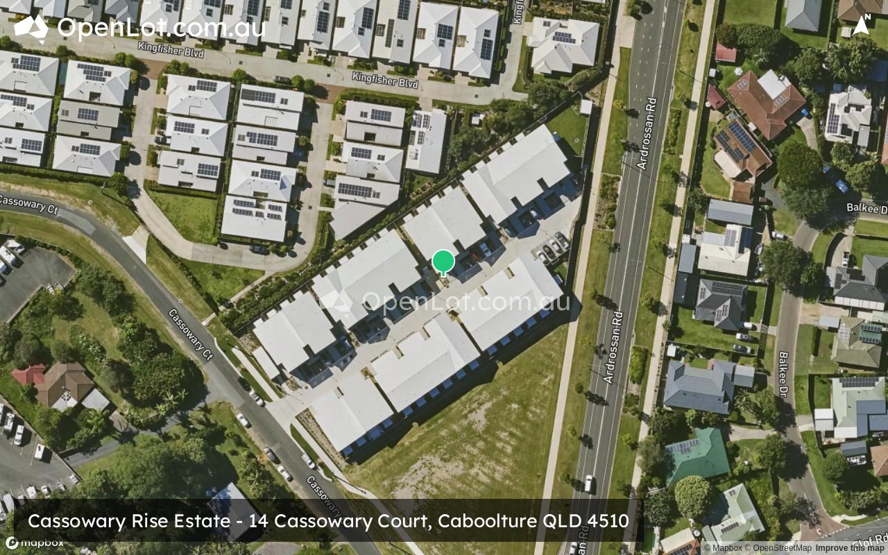 Satellite image for Cassowary Rise Estate - 14 Cassowary Court, Caboolture QLD 4510