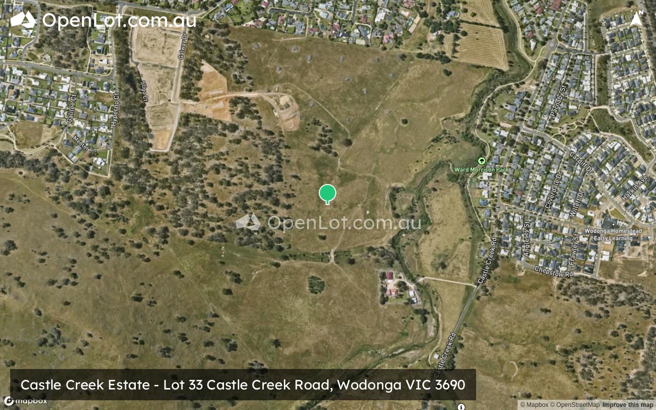 Satellite image for Castle Creek Estate - Lot 33 Castle Creek Road, Wodonga VIC 3690