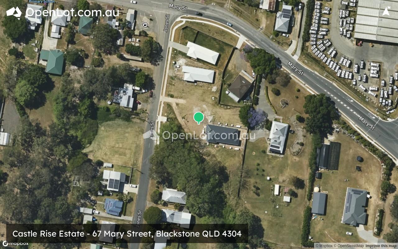 Satellite image for Castle Rise Estate - 67 Mary Street, Blackstone QLD 4304