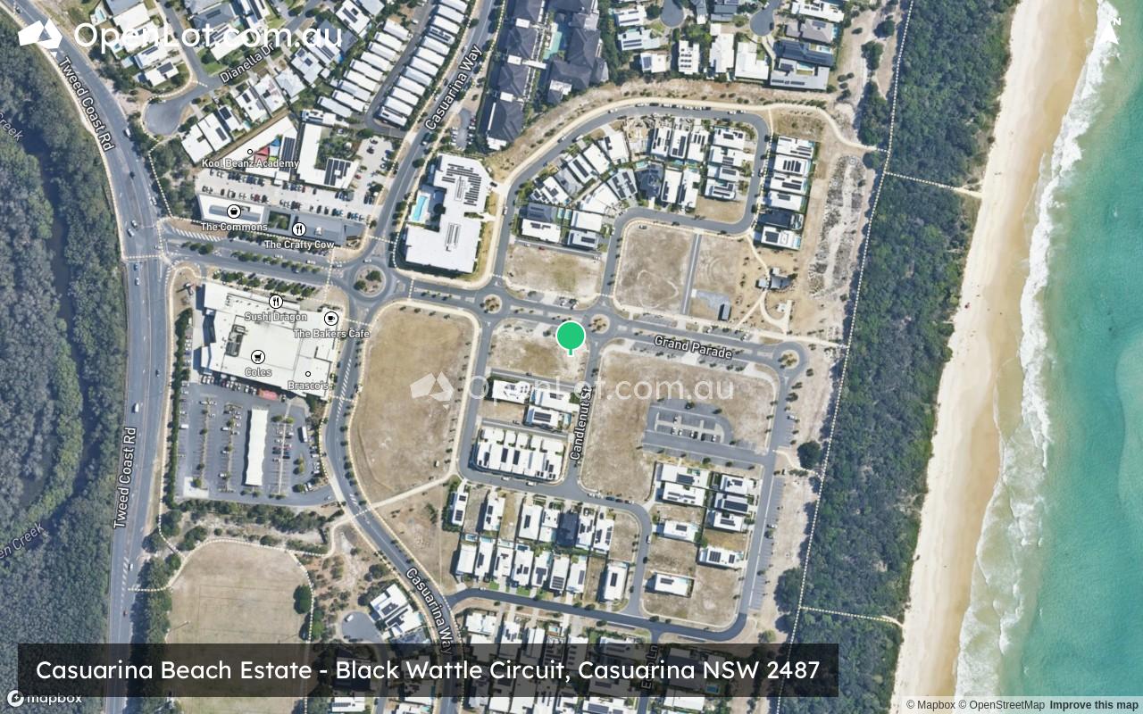 Satellite image for Casuarina Beach Estate - Black Wattle Circuit, Casuarina NSW 2487