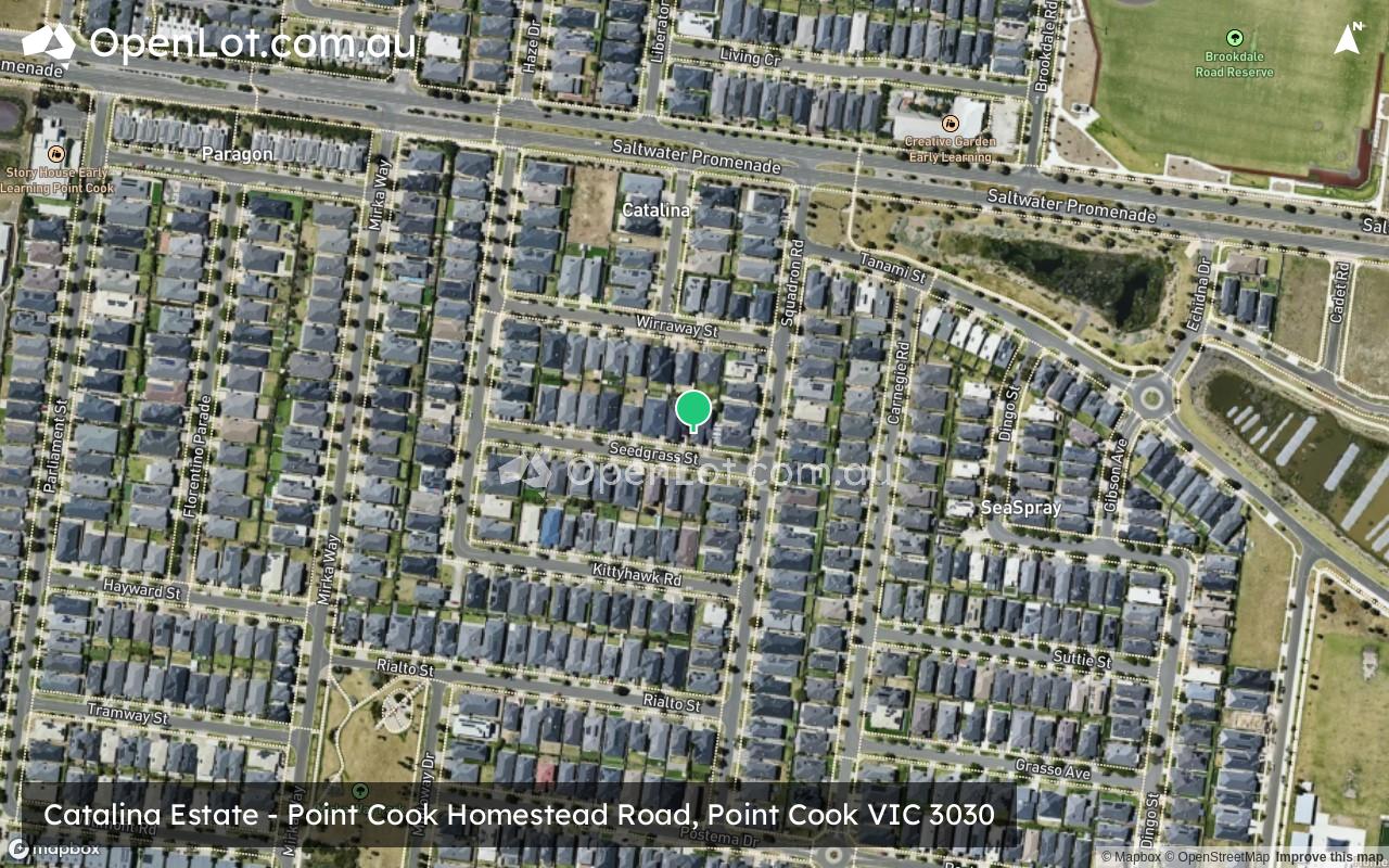 Satellite image for Catalina Estate - Point Cook Homestead Road, Point Cook VIC 3030