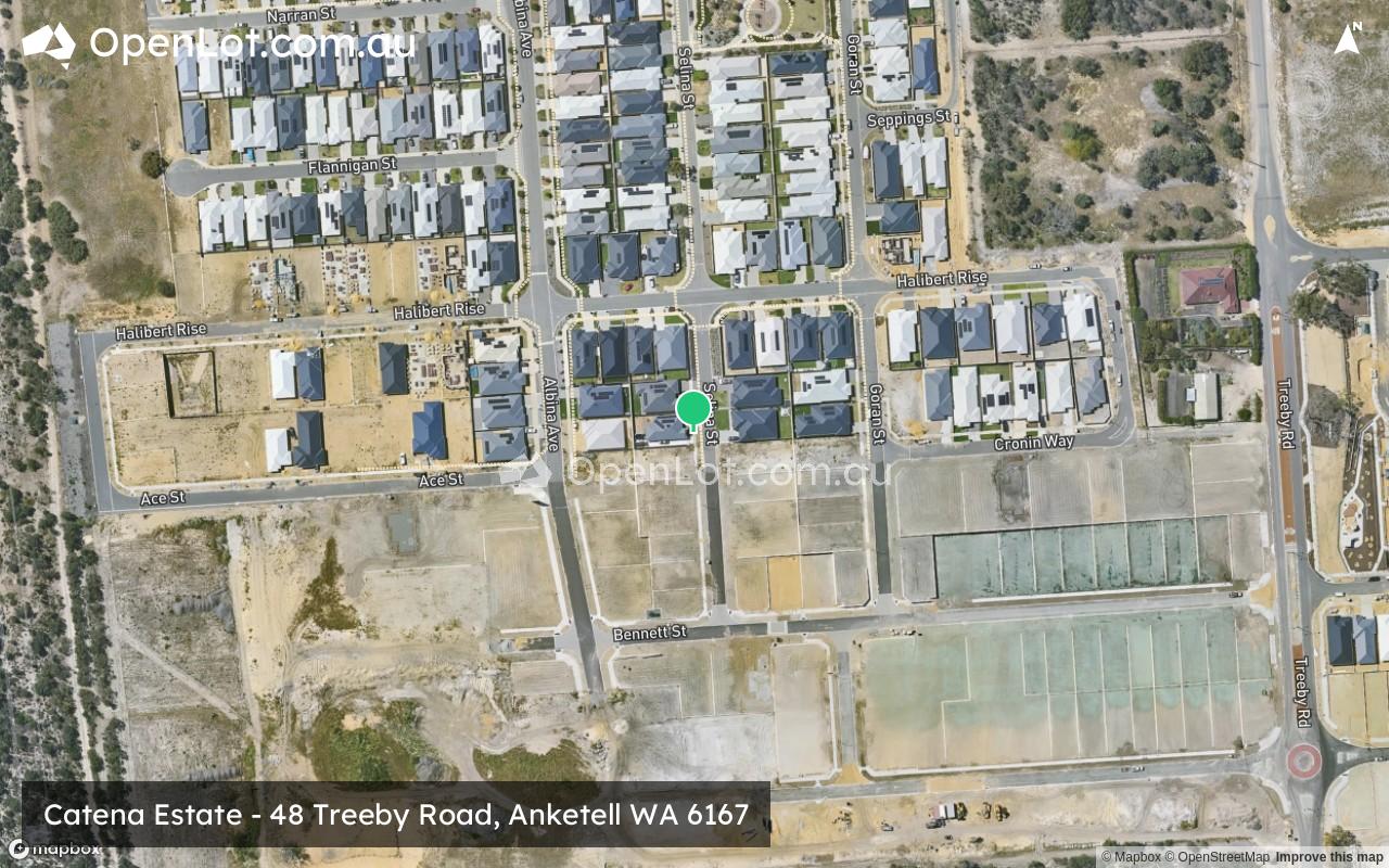 Satellite image for Catena Estate - 48 Treeby Road, Anketell WA 6167