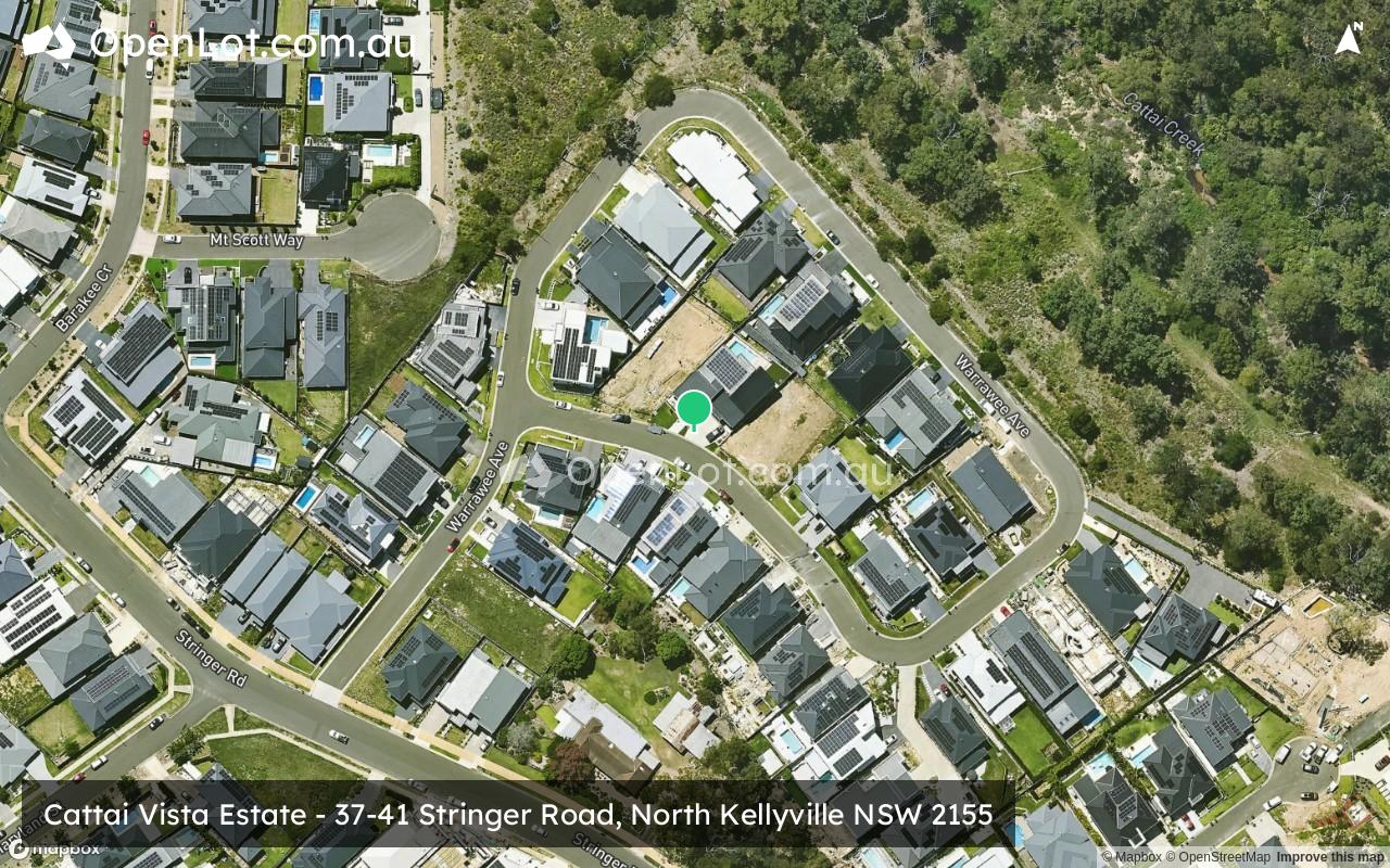 Satellite image for Cattai Vista Estate - 37-41 Stringer Road, North Kellyville NSW 2155