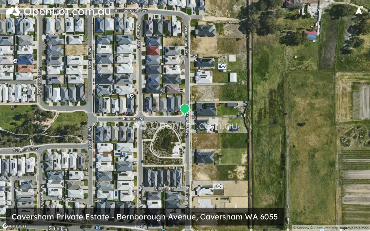 Satellite image for Caversham Private Estate - Bernborough Avenue, Caversham WA 6055