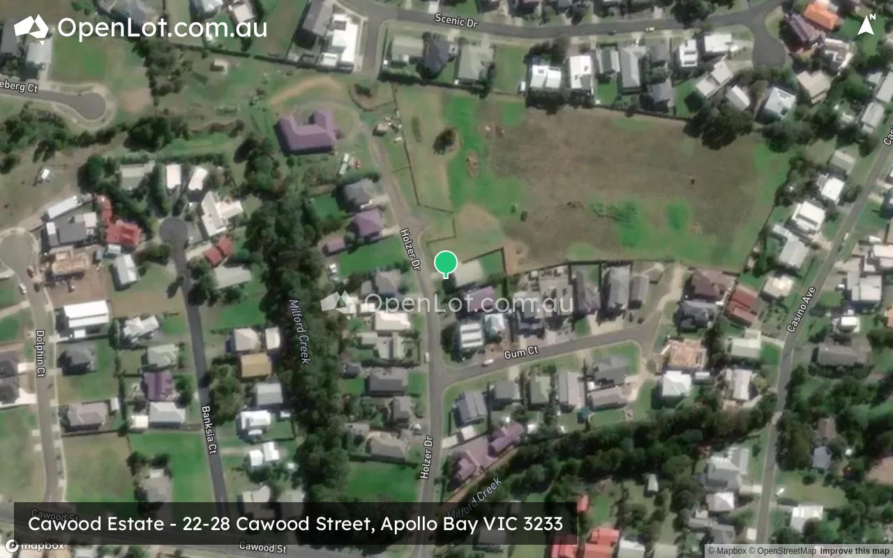 Satellite image for Cawood Estate - 22-28 Cawood Street, Apollo Bay VIC 3233