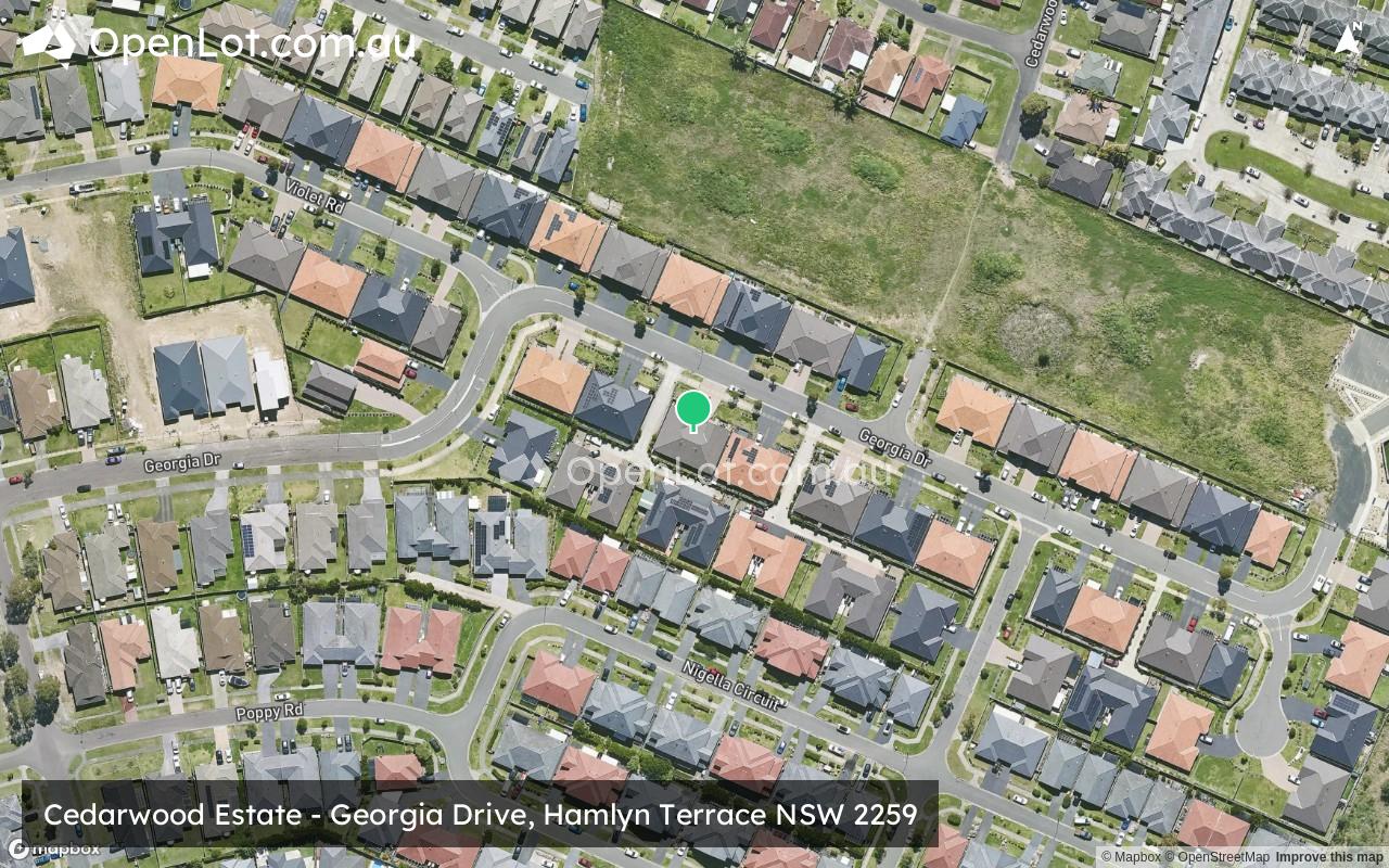 Satellite image for Cedarwood Estate - Georgia Drive, Hamlyn Terrace NSW 2259