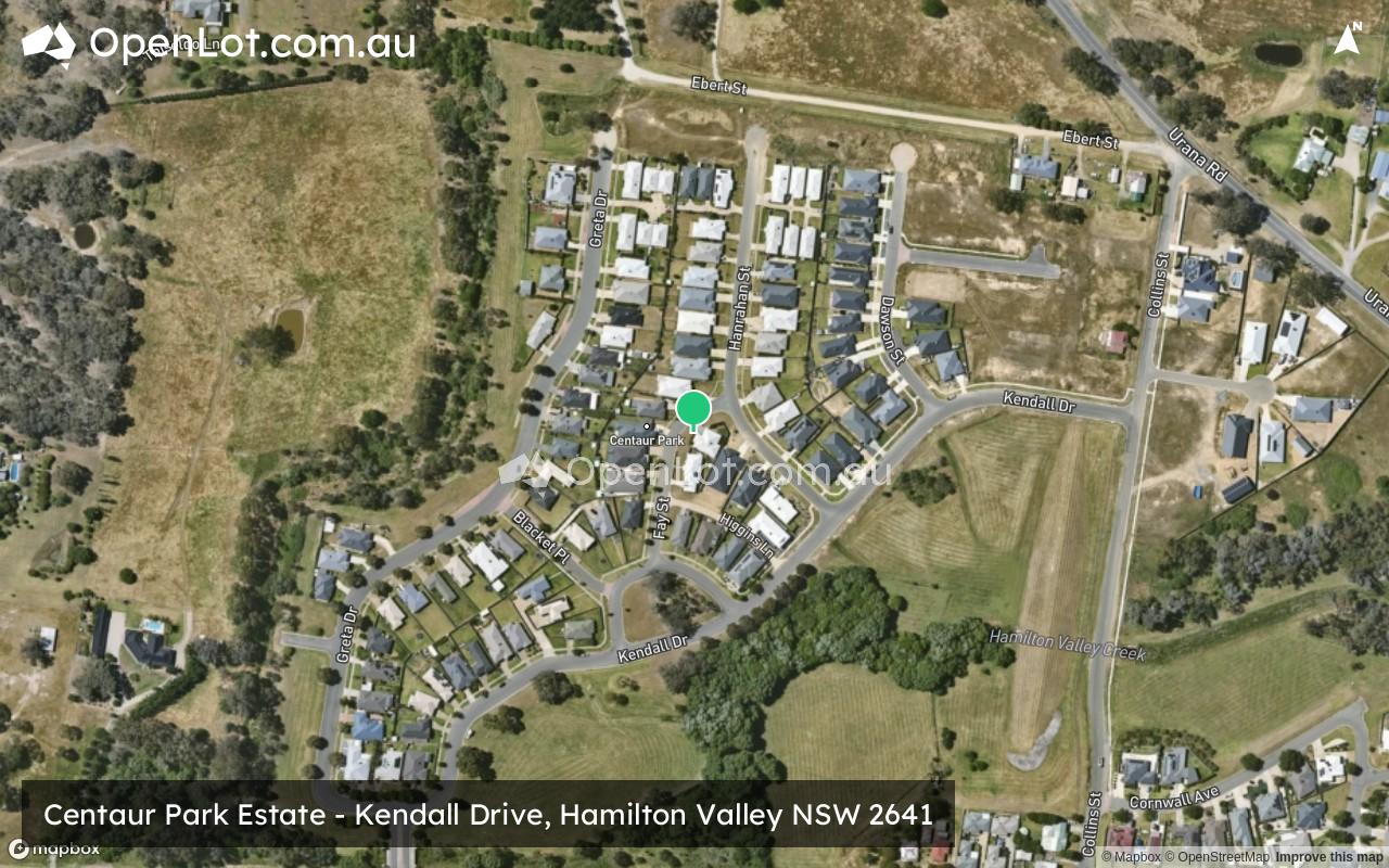 Satellite image for Centaur Park Estate - Kendall Drive, Hamilton Valley NSW 2641