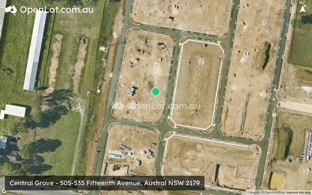Satellite image for Central Grove - 505-535 Fifteenth Avenue, Austral NSW 2179
