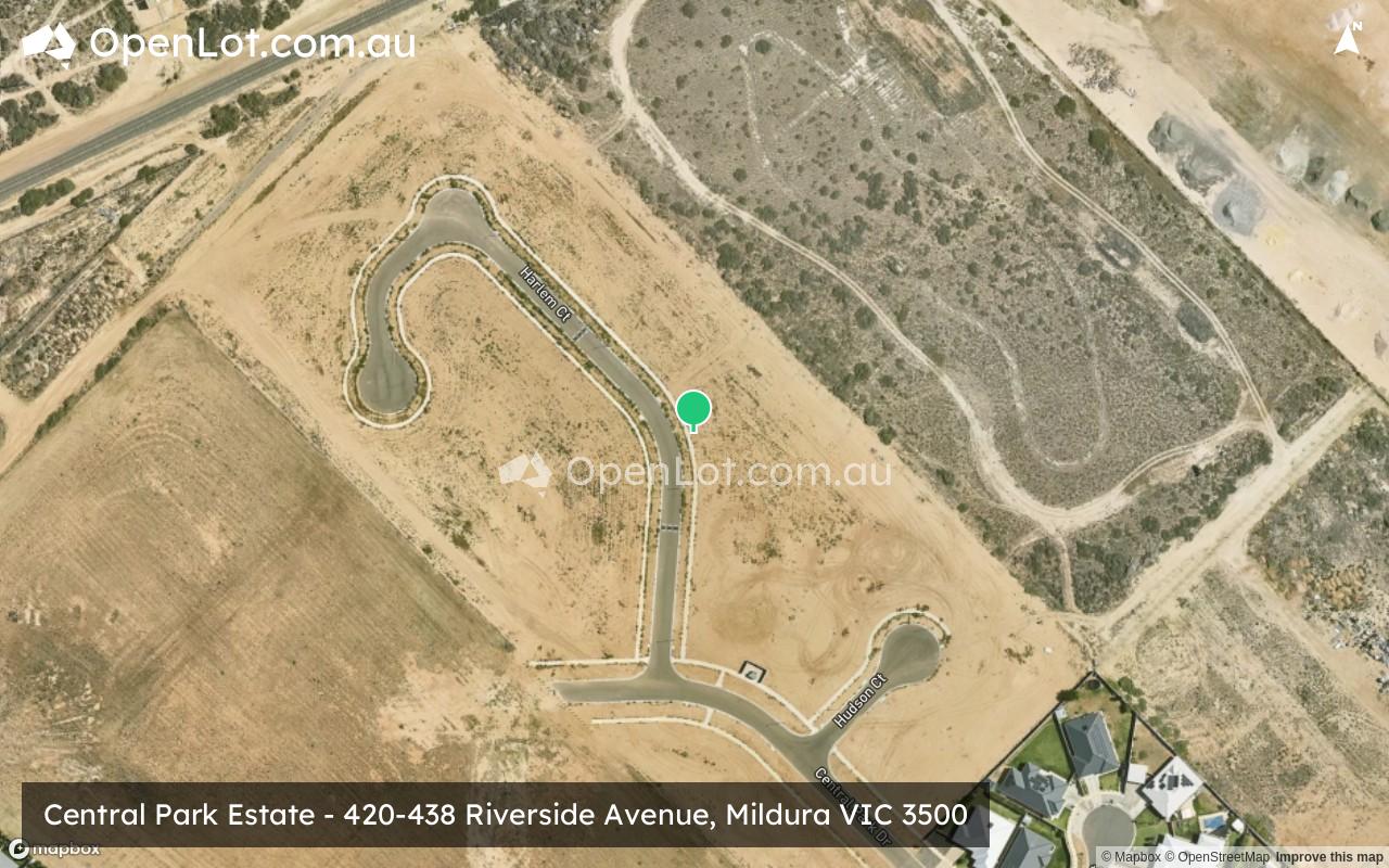 Satellite image for Central Park Estate - 420-438 Riverside Avenue, Mildura VIC 3500