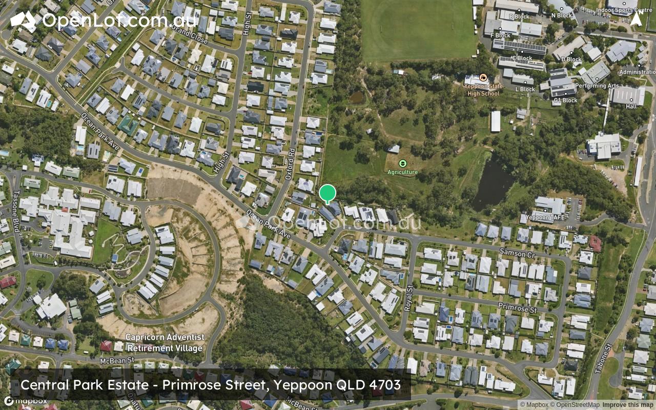 Satellite image for Central Park Estate - Primrose Street, Yeppoon QLD 4703