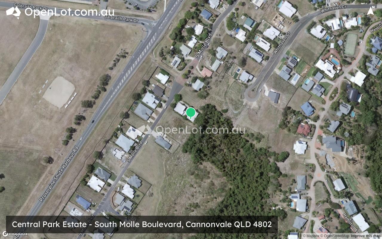 Satellite image for Central Park Estate - South Molle Boulevard, Cannonvale QLD 4802