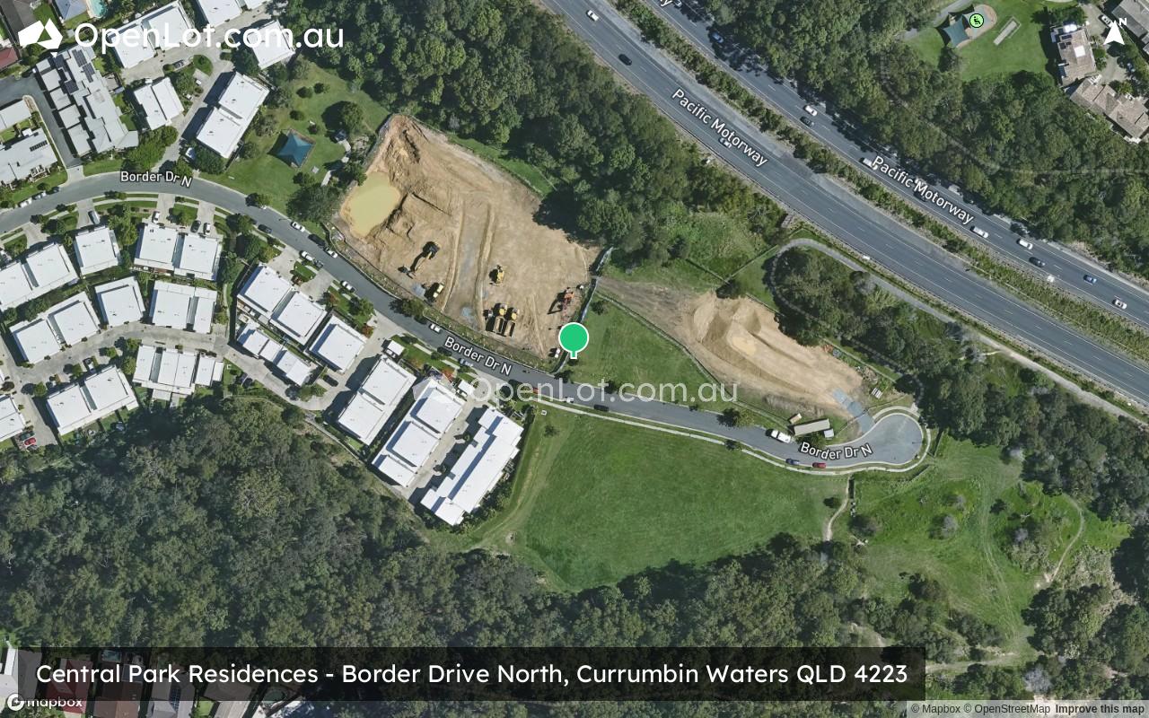 Satellite image for Central Park Residences - Border Drive North, Currumbin Waters QLD 4223