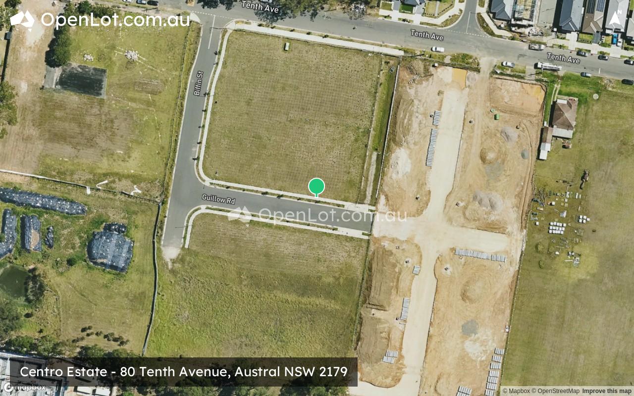 Satellite image for Centro Estate - 80 Tenth Avenue, Austral NSW 2179