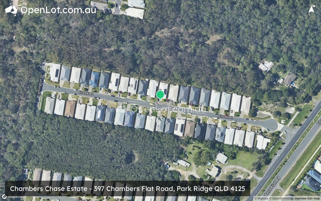 Satellite image for Chambers Chase Estate - 397 Chambers Flat Road, Park Ridge QLD 4125