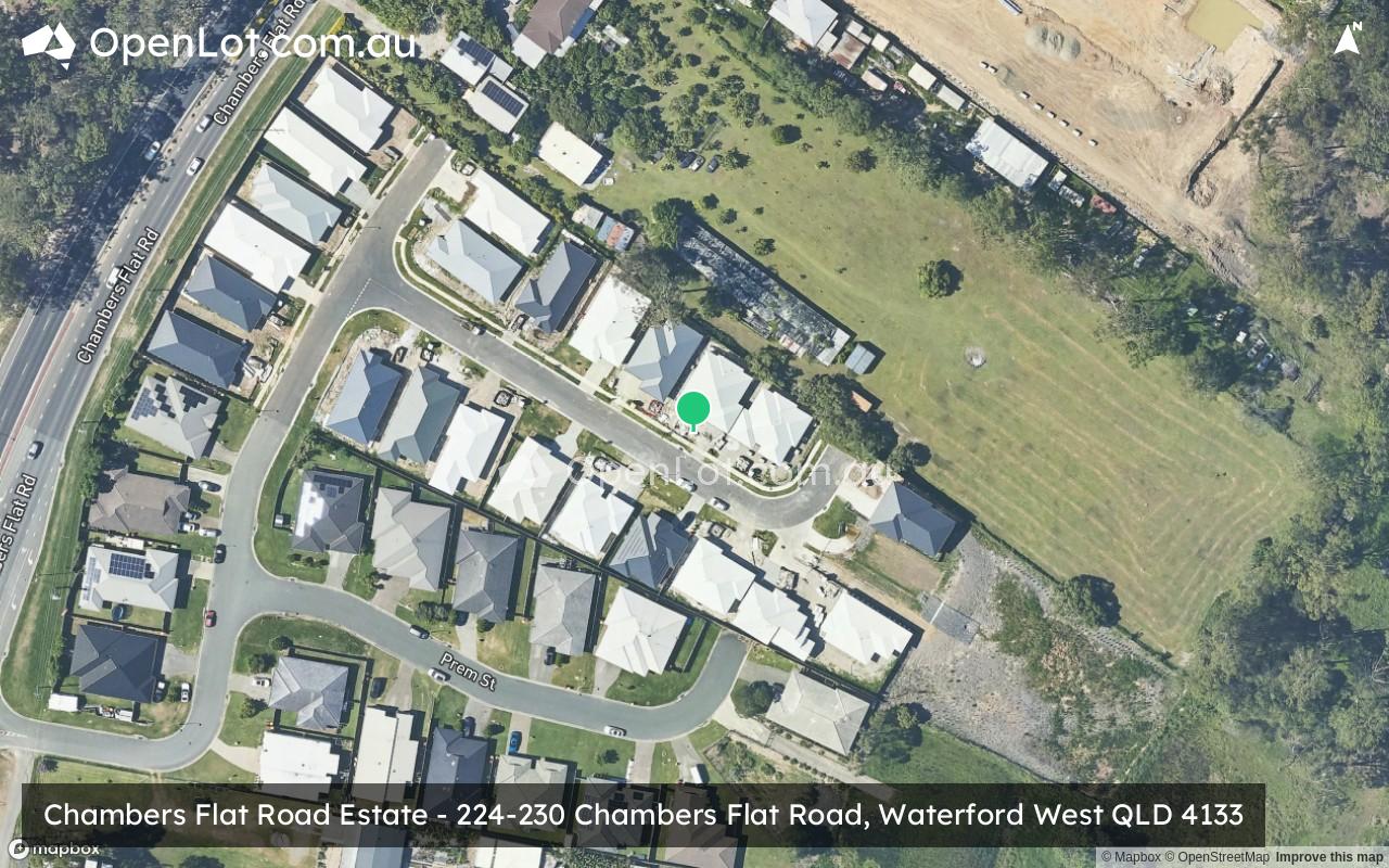 Satellite image for Chambers Flat Road Estate - 224-230 Chambers Flat Road, Waterford West QLD 4133