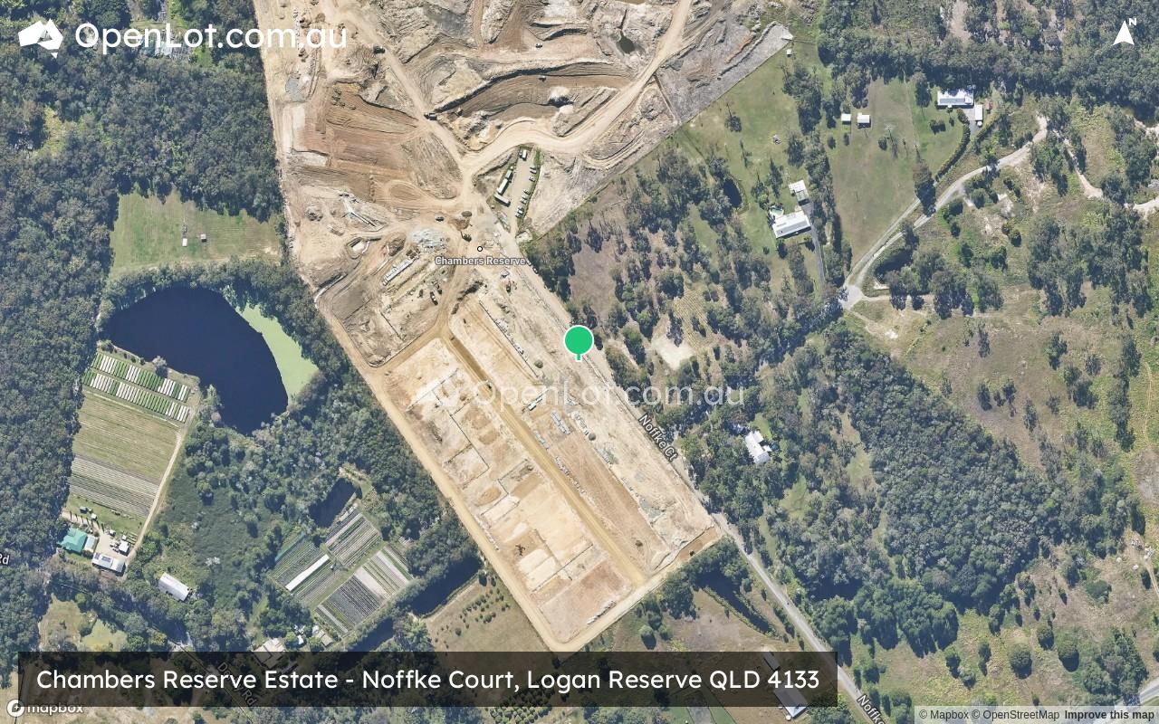 Satellite image for Chambers Reserve Estate - Noffke Court, Logan Reserve QLD 4133