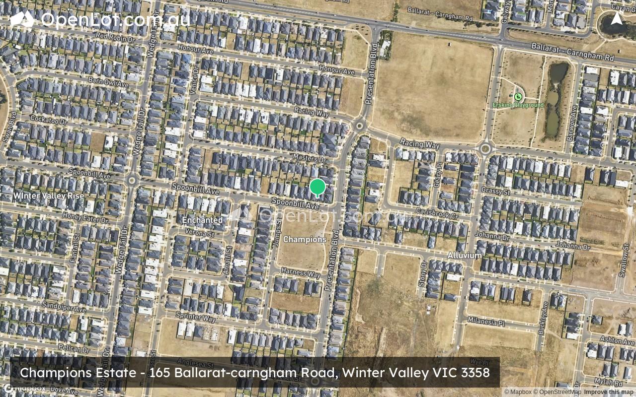 Satellite image for Champions Estate - 165 Ballarat-carngham Road, Winter Valley VIC 3358