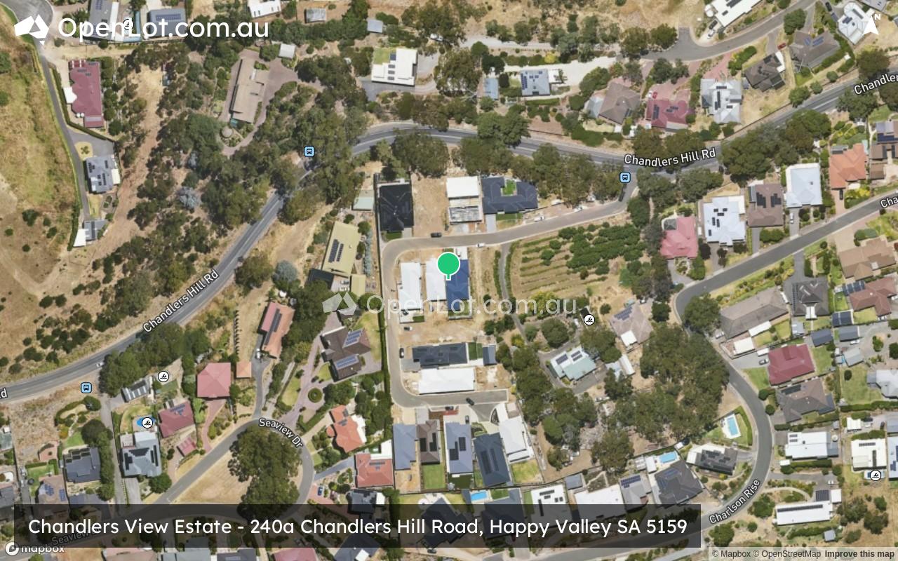 Satellite image for Chandlers View Estate - 240a Chandlers Hill Road, Happy Valley SA 5159