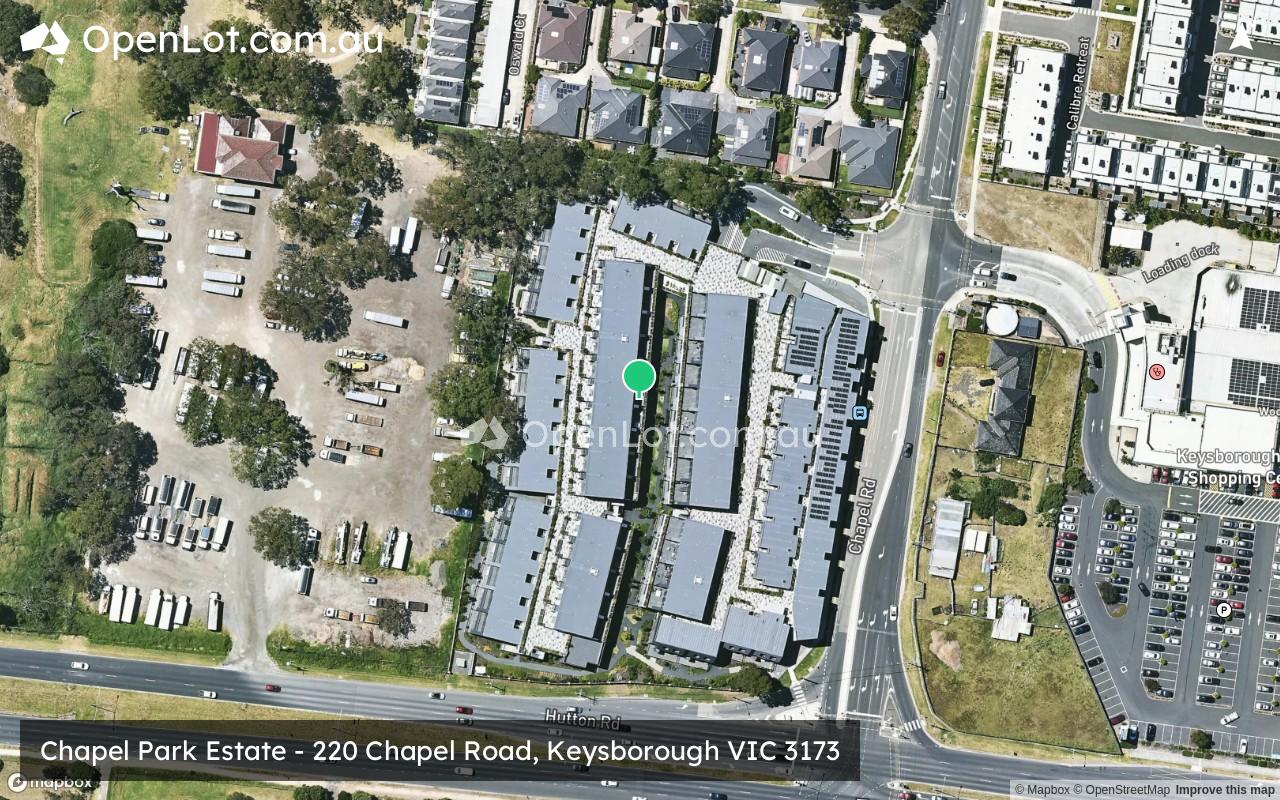 Satellite image for Chapel Park Estate - 220 Chapel Road, Keysborough VIC 3173