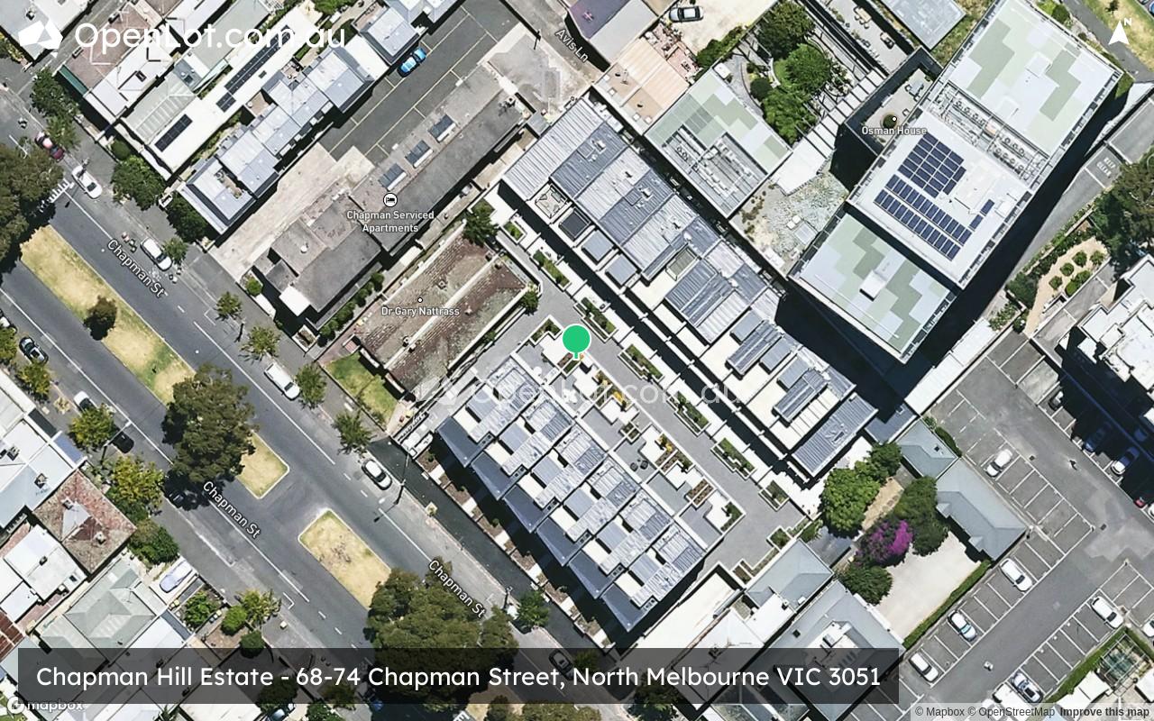 Satellite image for Chapman Hill Estate - 68-74 Chapman Street, North Melbourne VIC 3051
