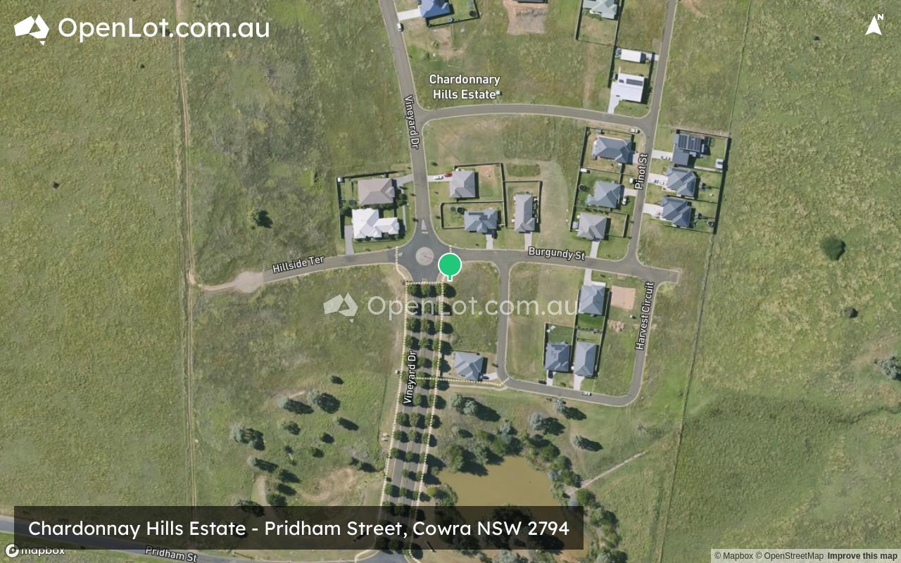 Satellite image for Chardonnay Hills Estate - Pridham Street, Cowra NSW 2794