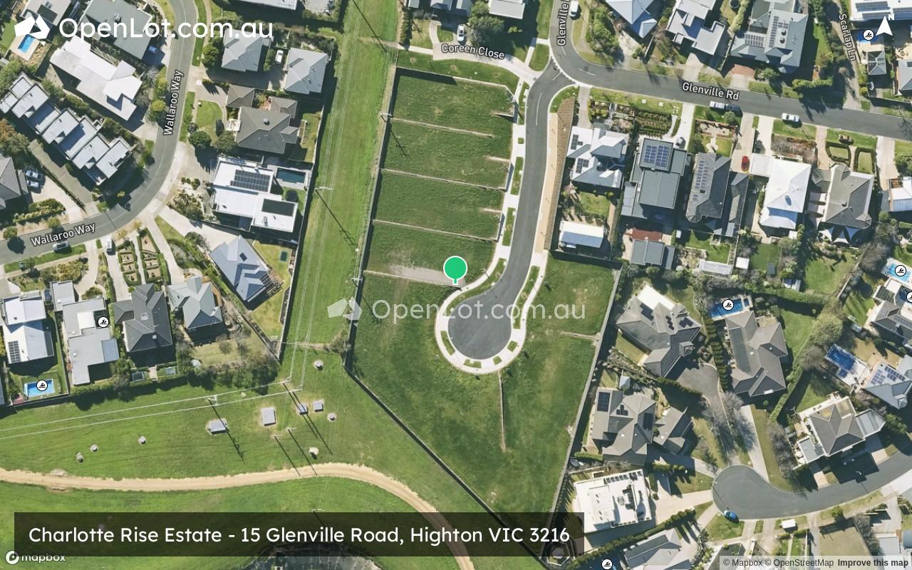 Satellite image for Charlotte Rise Estate - 15 Glenville Road, Highton VIC 3216
