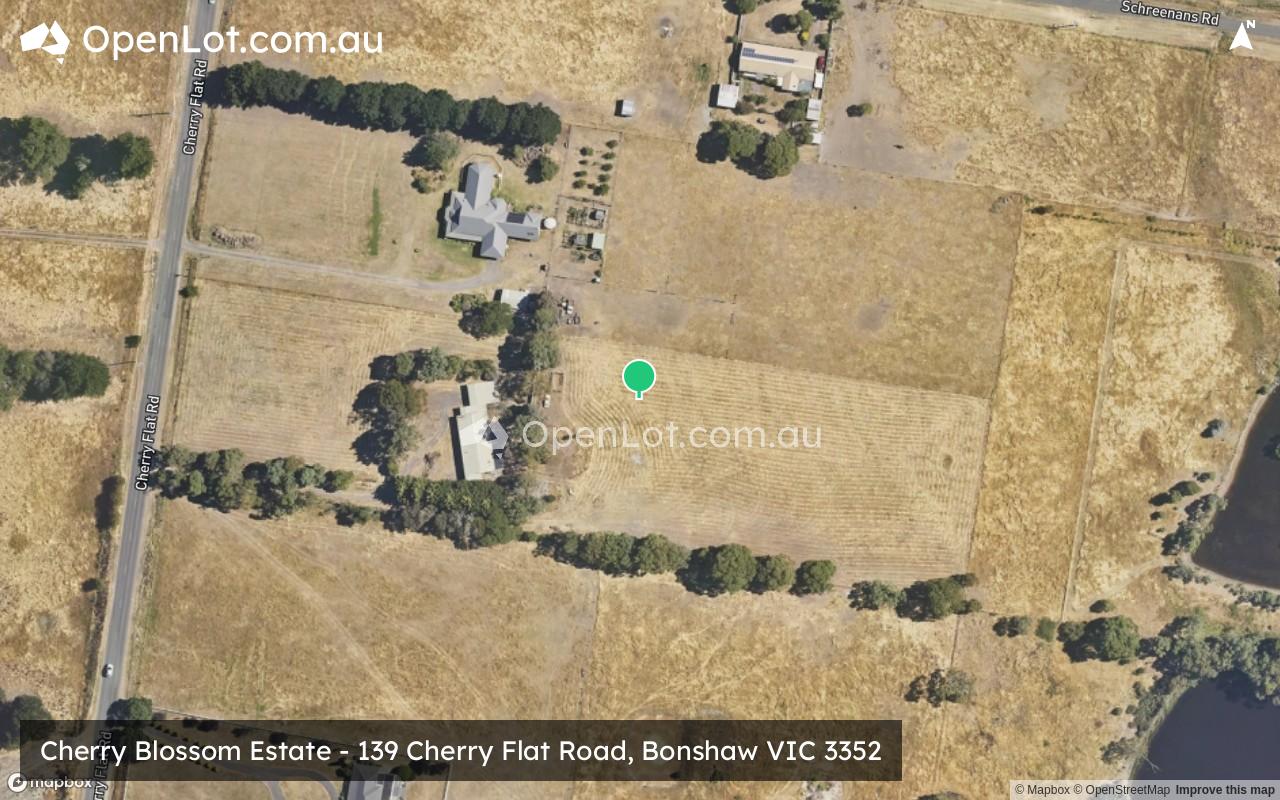 Satellite image for Cherry Blossom Estate - 139 Cherry Flat Road, Bonshaw VIC 3352