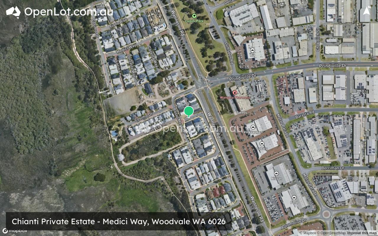 Satellite image for Chianti Private Estate - Medici Way, Woodvale WA 6026