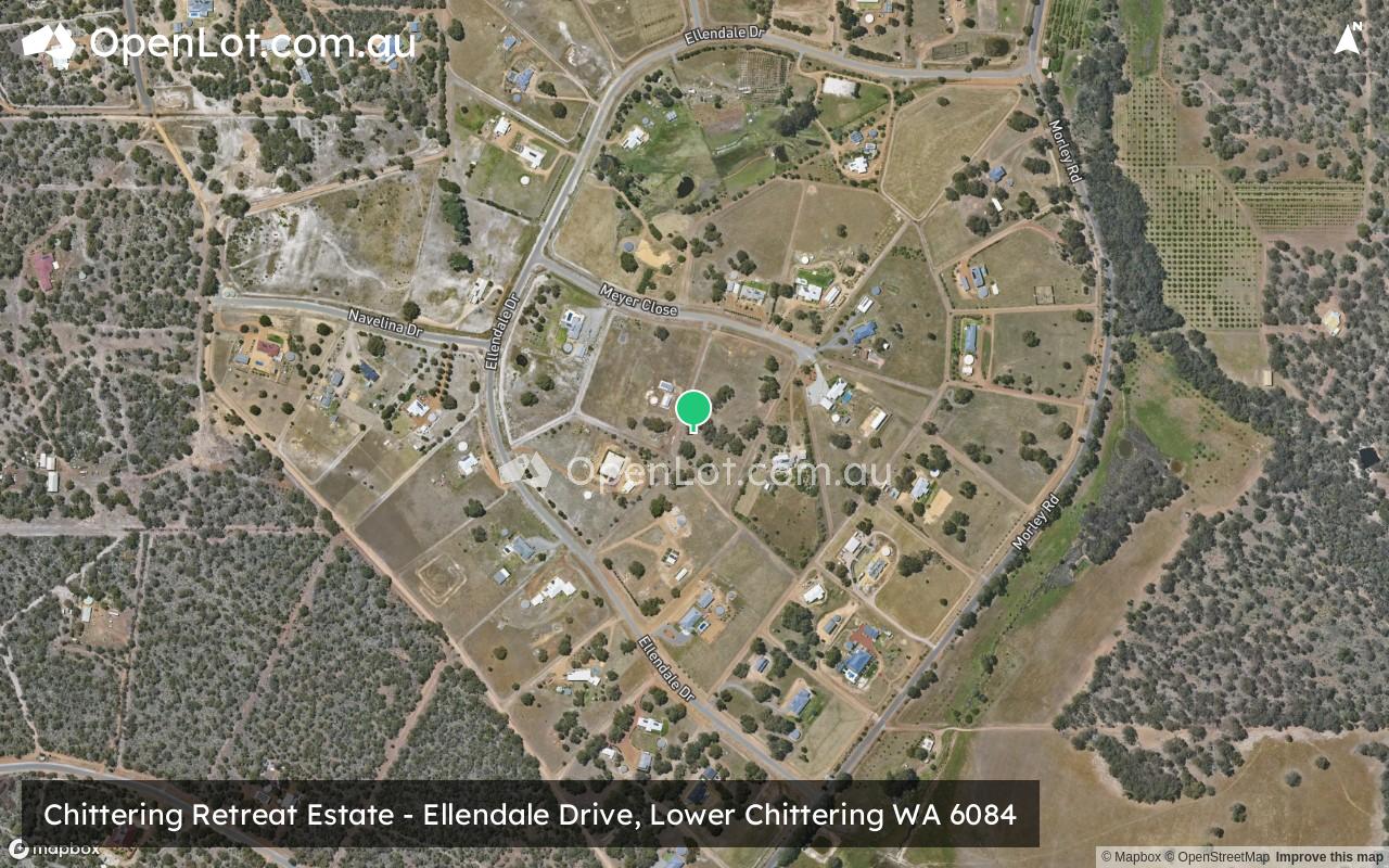 Satellite image for Chittering Retreat Estate - Ellendale Drive, Lower Chittering WA 6084