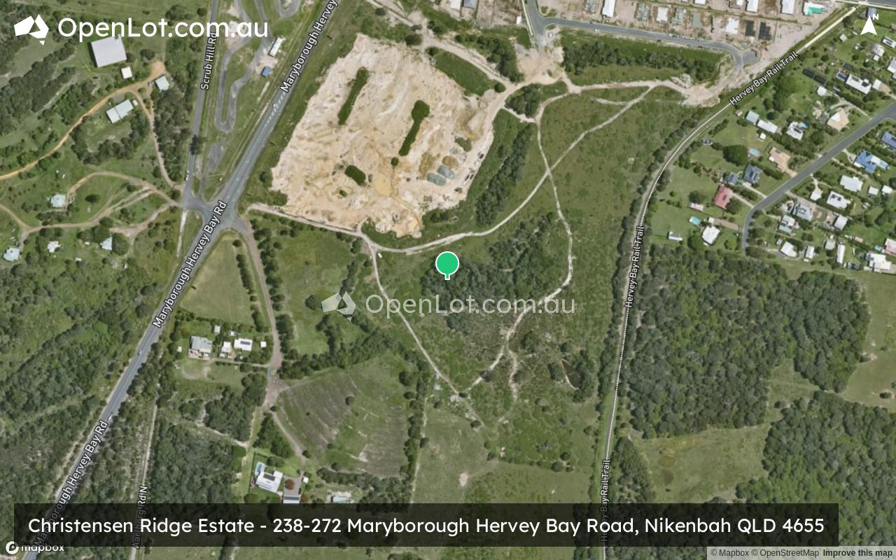 Satellite image for Christensen Ridge Estate - 238-272 Maryborough Hervey Bay Road, Nikenbah QLD 4655