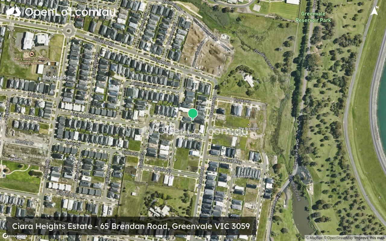 Satellite image for Ciara Heights Estate - 65 Brendan Road, Greenvale VIC 3059