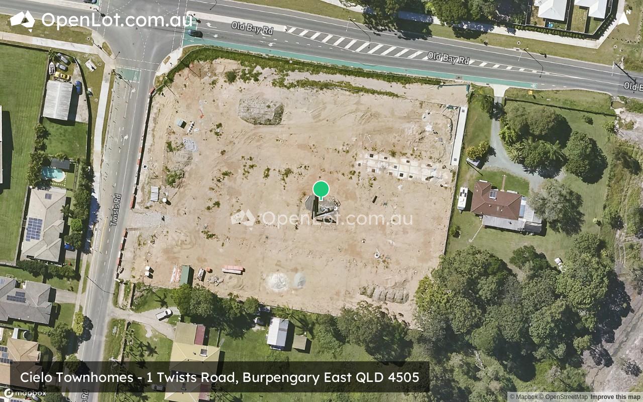 Satellite image for Cielo Townhomes - 1 Twists Road, Burpengary East QLD 4505