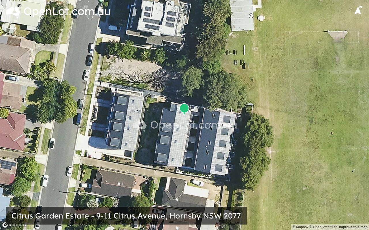 Satellite image for Citrus Garden Estate - 9-11 Citrus Avenue, Hornsby NSW 2077
