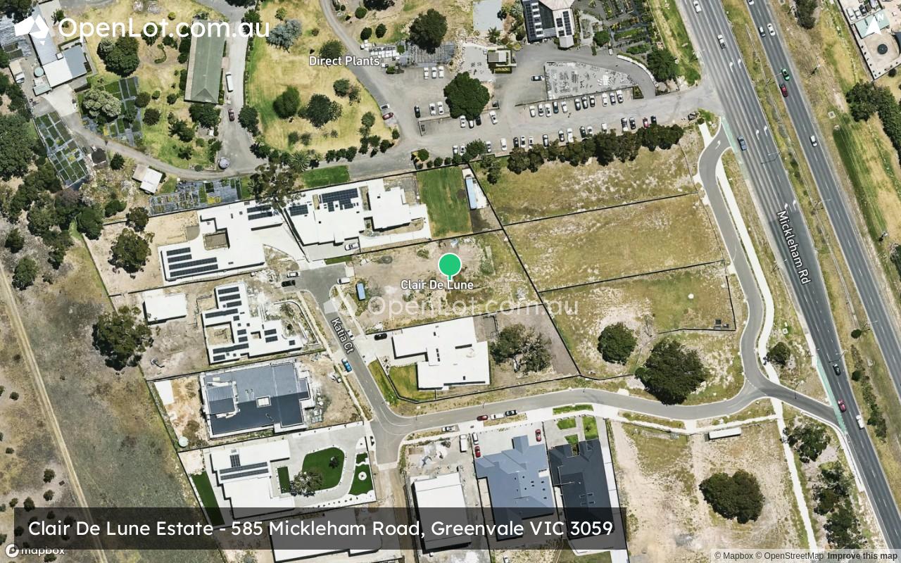 Satellite image for Clair De Lune Estate - 585 Mickleham Road, Greenvale VIC 3059