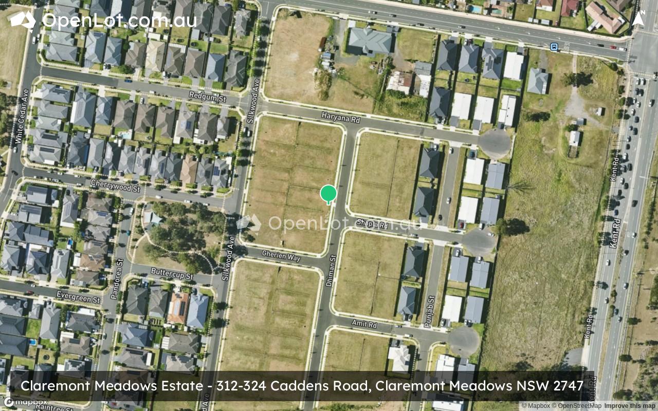 Satellite image for Claremont Meadows Estate - 312-324 Caddens Road, Claremont Meadows NSW 2747