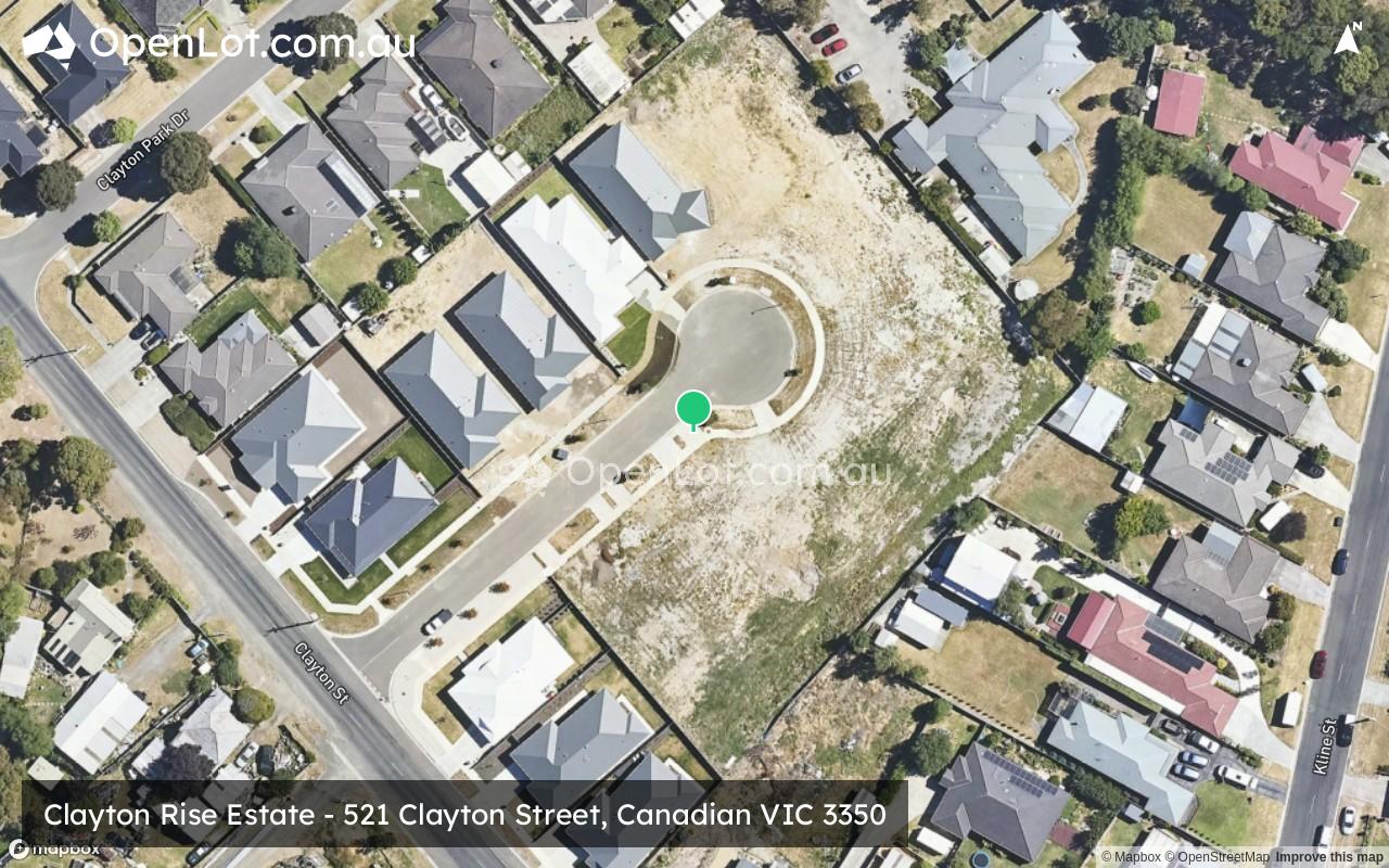 Satellite image for Clayton Rise Estate - 521 Clayton Street, Canadian VIC 3350