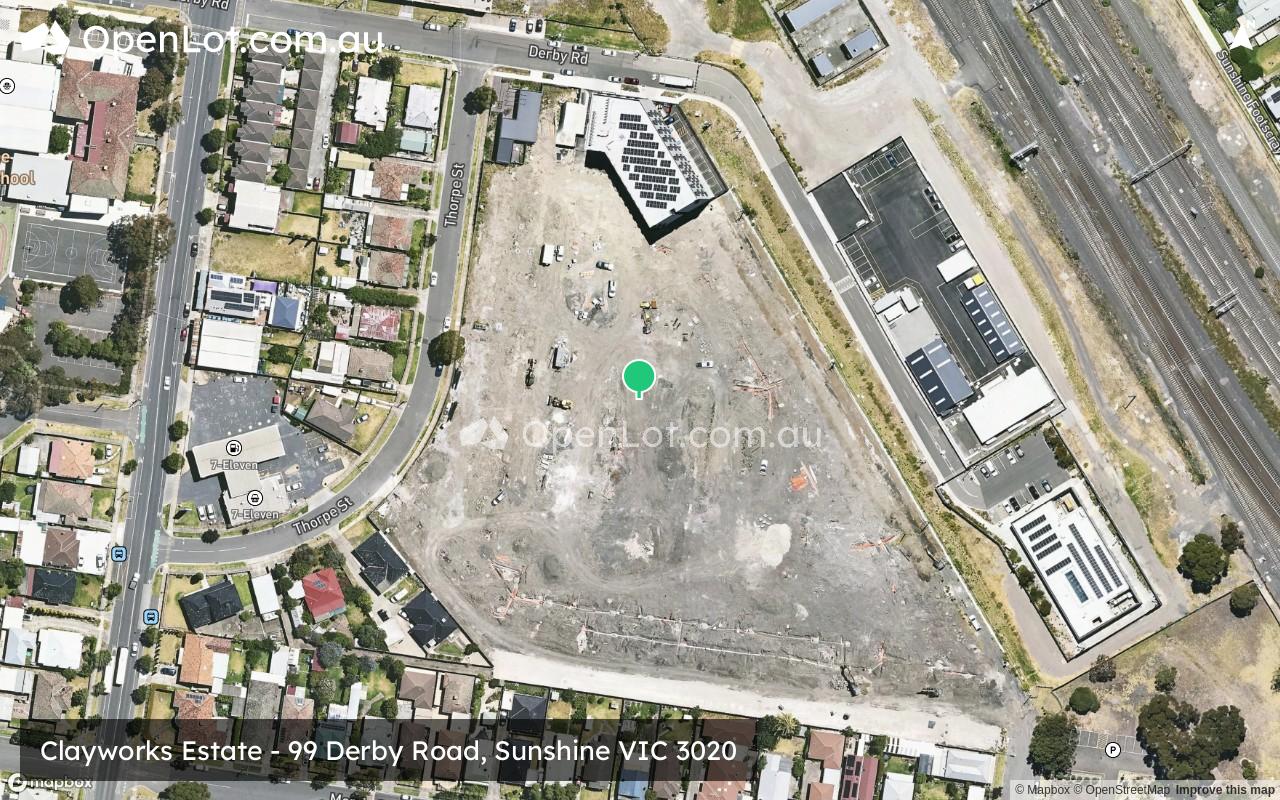 Satellite image for Clayworks Estate - 99 Derby Road, Sunshine VIC 3020
