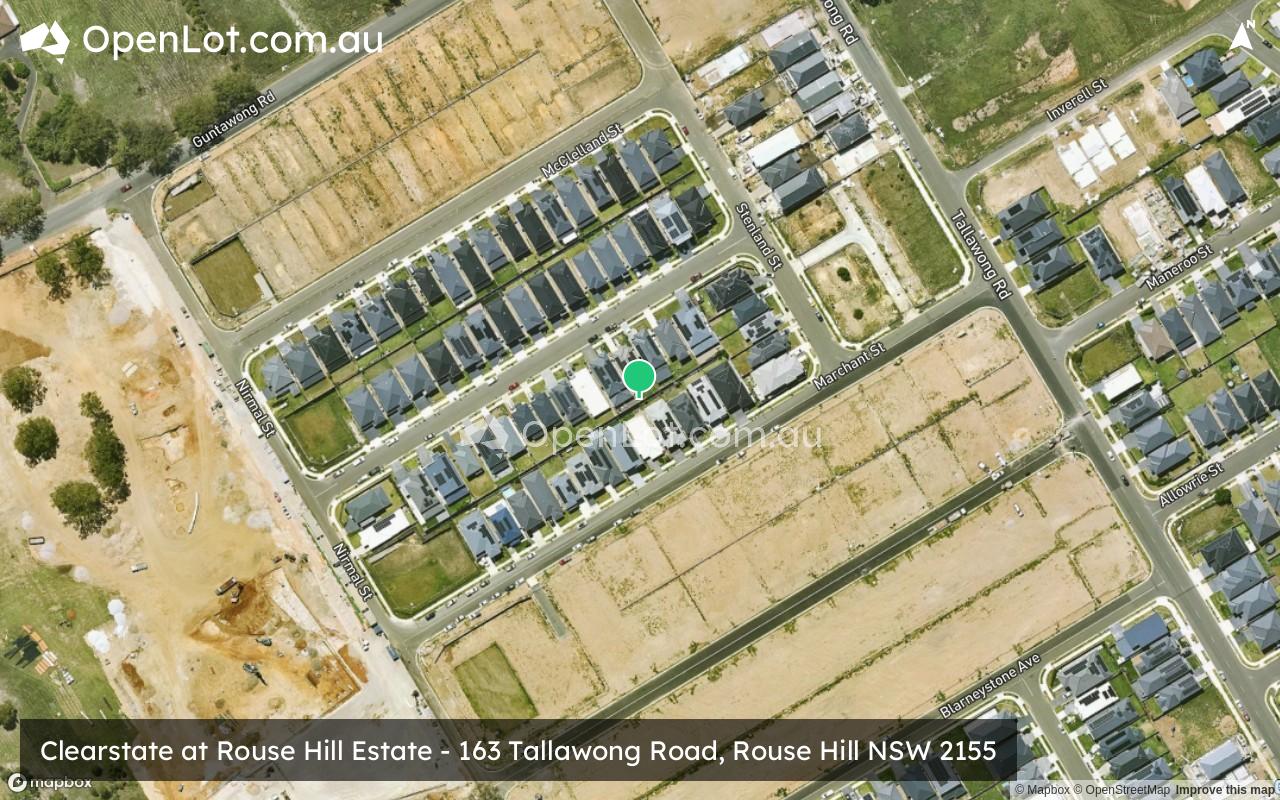 Satellite image for Clearstate at Rouse Hill Estate - 163 Tallawong Road, Rouse Hill NSW 2155