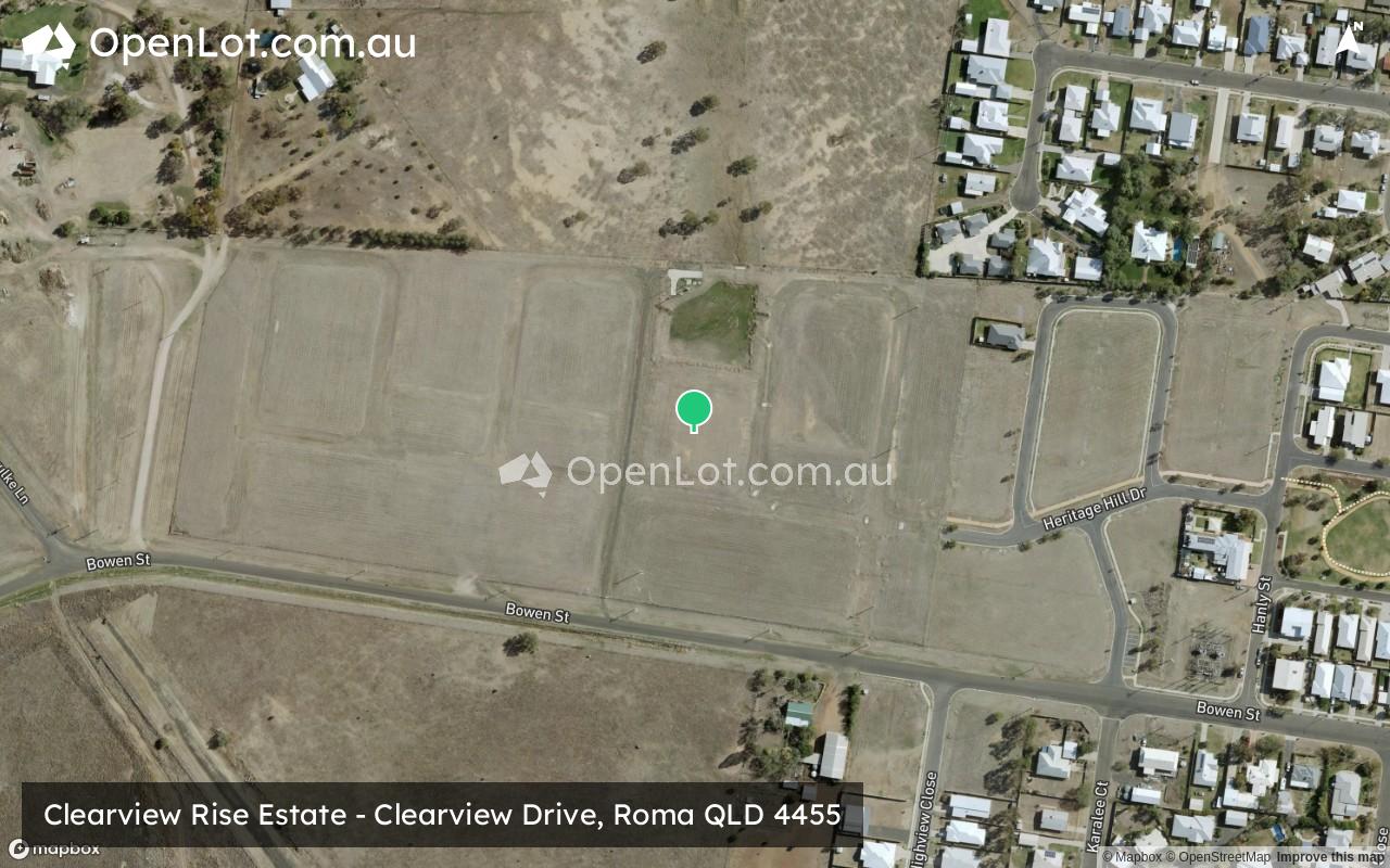 Satellite image for Clearview Rise Estate - Clearview Drive, Roma QLD 4455