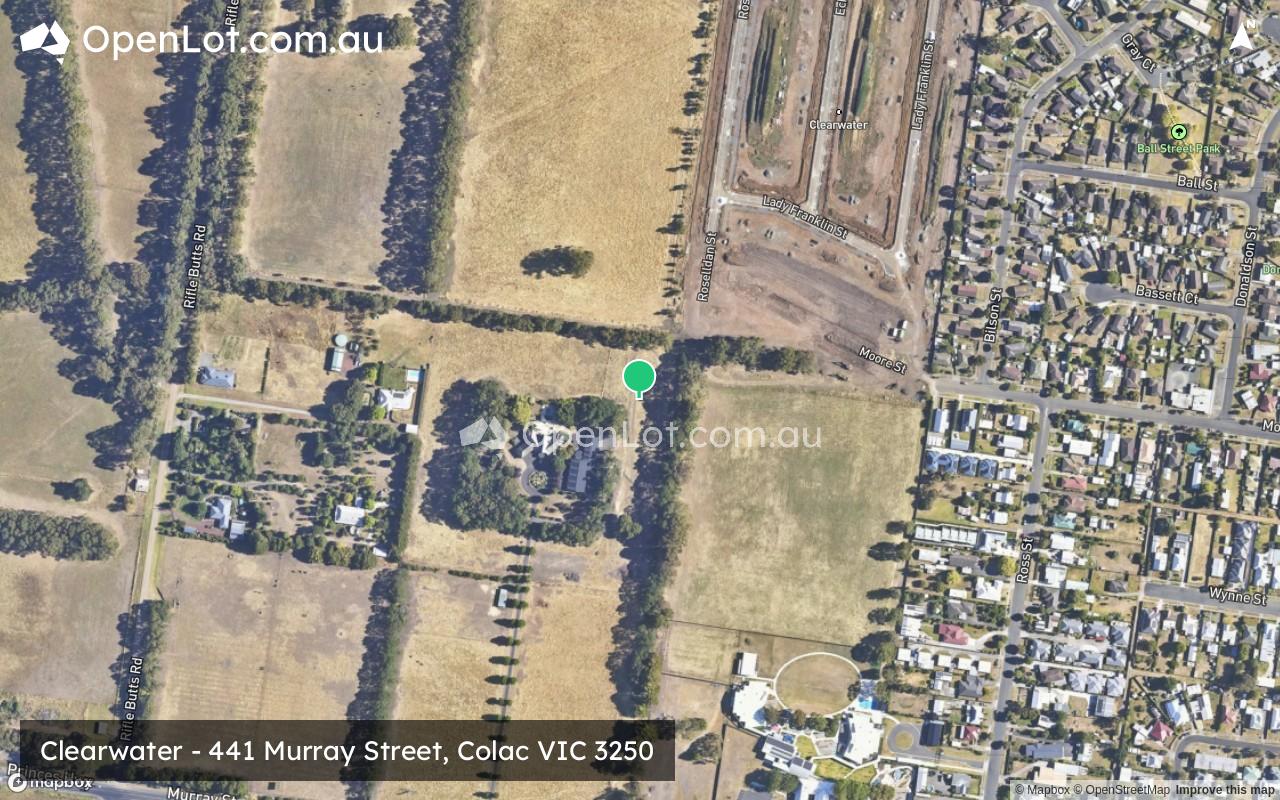 Satellite image for Clearwater - 441 Murray Street, Colac VIC 3250