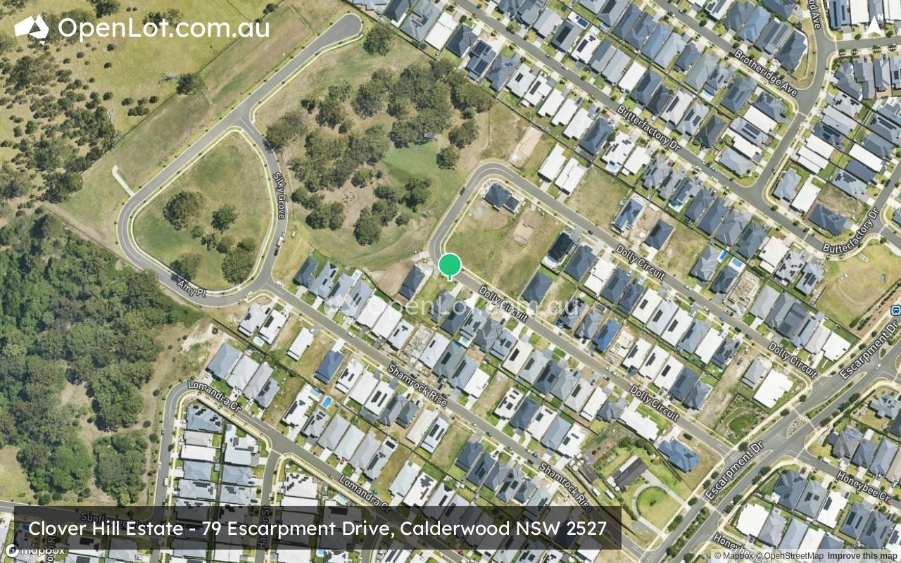 Satellite image for Clover Hill Estate - 79 Escarpment Drive, Calderwood NSW 2527
