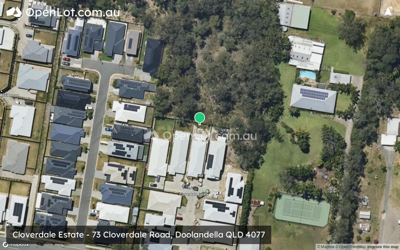 Satellite image for Cloverdale Estate - 73 Cloverdale Road, Doolandella QLD 4077