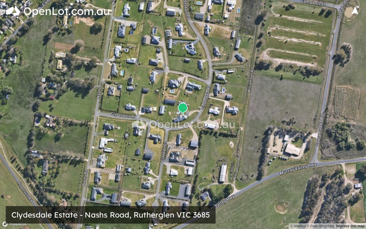 Satellite image for Clydesdale Estate - Nashs Road, Rutherglen VIC 3685