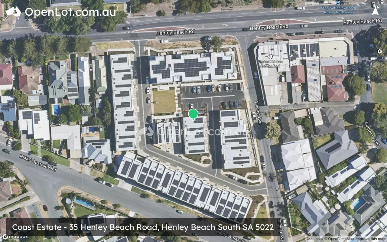 Satellite image for Coast Estate - 35 Henley Beach Road, Henley Beach South SA 5022